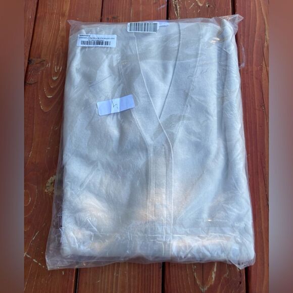 Lunya cozy cotton silk button front cardigan calm tan L/XL - Picture 2 of 7